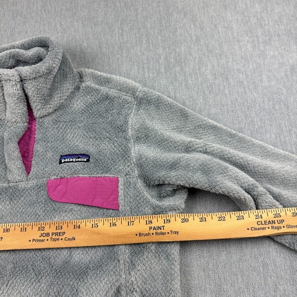 Patagonia Sweater Womens Small Gray Re-Tool Snap-T Pullover Fleece Soft 25442 - Picture 7 of 12